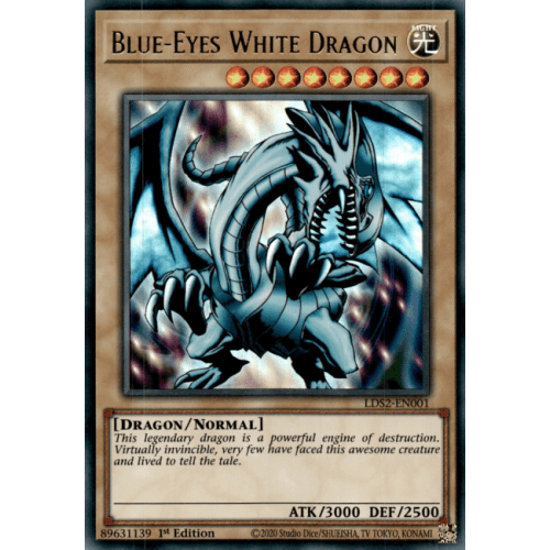 LDS2-EN001 Blue-Eyes White Dragon (Regular Version)