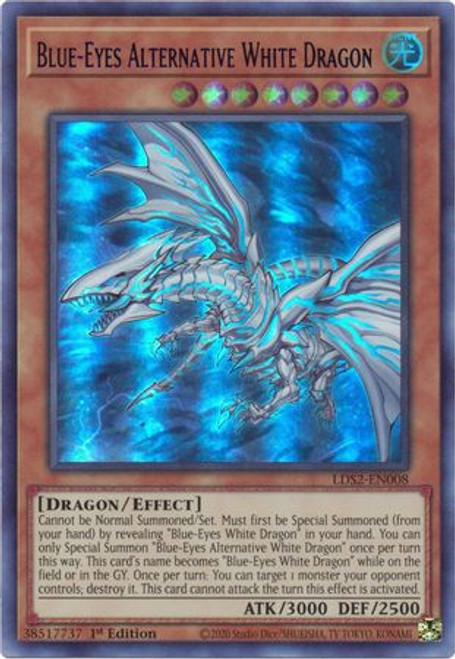 LDS2-EN008 Blue-Eyes Alternative White Dragon (Blue Version)