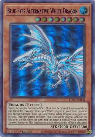 LDS2-EN008 Blue-Eyes Alternative White Dragon (Purple Version)