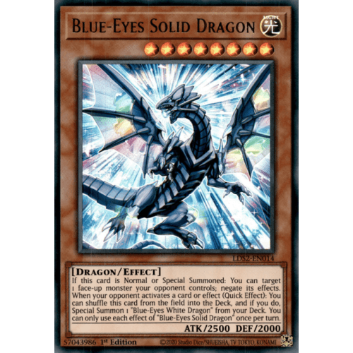 LDS2-EN014 Blue-Eyes Solid Dragon (Regular Version)