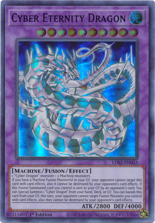 LDS2-EN033 Cyber Eternity Dragon (Blue Version)
