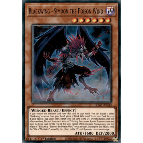 LDS2-EN040 Blackwing - Simoon the Poison Wind (Regular Version)