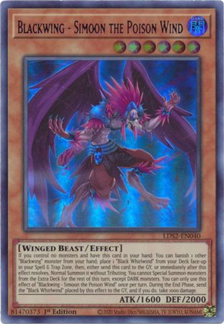 LDS2-EN040 Blackwing - Simoon the Poison Wind (Purple Version)