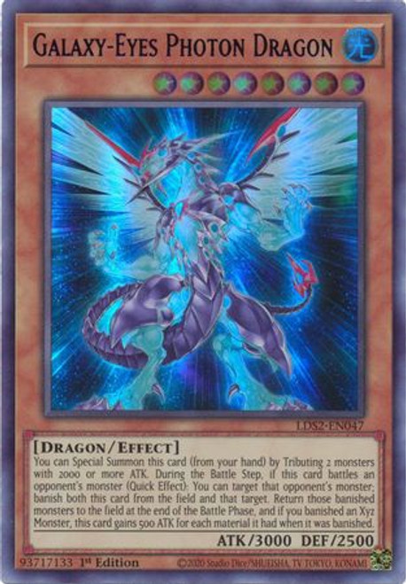 LDS2-EN047 Galaxy-Eyes Photon Dragon (Blue Version)