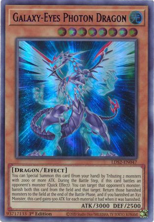 LDS2-EN047 Galaxy-Eyes Photon Dragon (Purple Version)