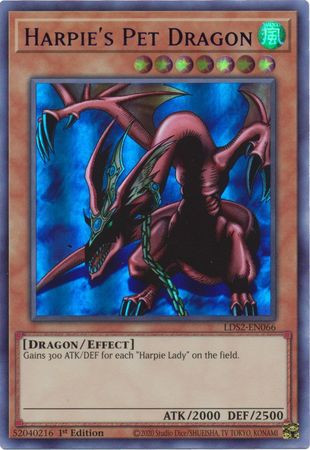 LDS2-EN066 Harpie's Pet Dragon (Blue Version)