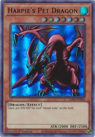 LDS2-EN066 Harpie's Pet Dragon (Green Version)