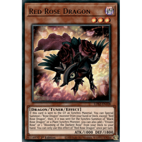 LDS2-EN108 Red Rose Dragon (Regular Version)