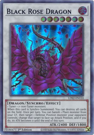 LDS2-EN110 Black Rose Dragon (Blue Version)