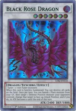 LDS2-EN110 Black Rose Dragon (Green Version)