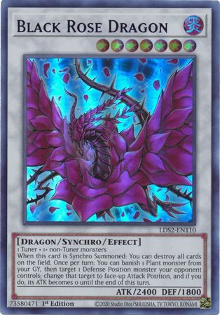 LDS2-EN110 Black Rose Dragon (Purple Version)