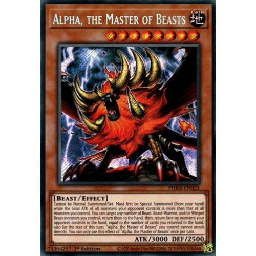 PHRA-EN023 Alpha, the Master of Beasts (Secret Rare)