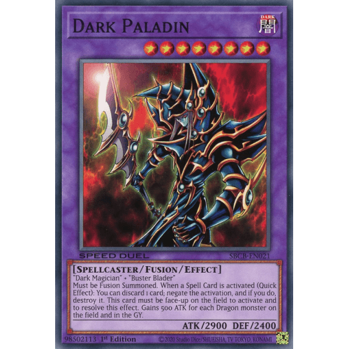 SBCB-EN021 Dark Paladin (Secret Rare)