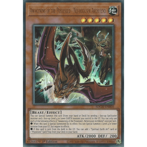 SDCH-EN005 Awakening of the Possessed - Nefariouser Archfiend