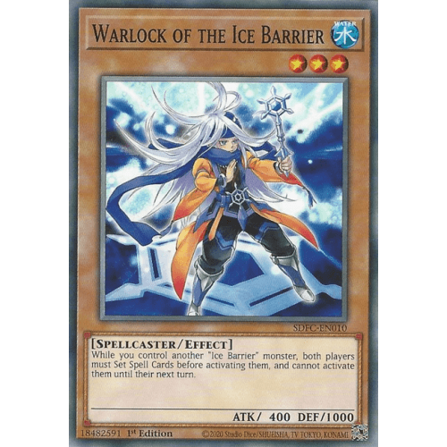 SDFC-EN010 Warlock of the Ice Barrier