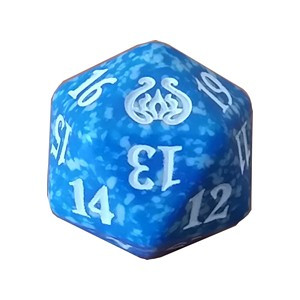 Magic Aether Revolt Spindown Dice - Blue