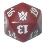 Magic Khans of Tarkir Spindown Dice Red (Mardu)