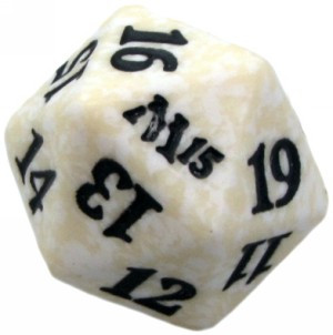 Magic M15 Spindown Dice White