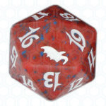 Magic Shadowmoor Spindown Dice Red
