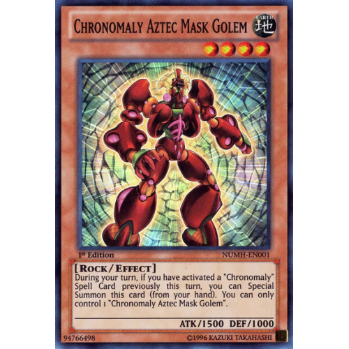 NUMH-EN001 Chronomaly Aztec Mask Golem