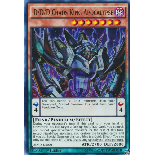 SDPD-EN001 D/D/D Chaos King Apocalypse