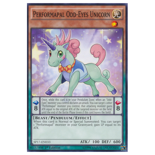 SP17-EN033 Performapal Odd-Eyes Unicorn