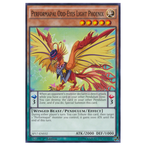 SP17-EN032 Performapal Odd-Eyes Light Phoenix (Starfoil Rare)