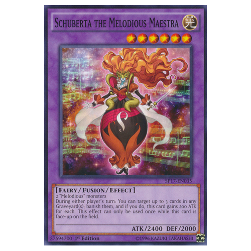 SP17-EN035 Schuberta the Melodious Maestra (Starfoil Rare)