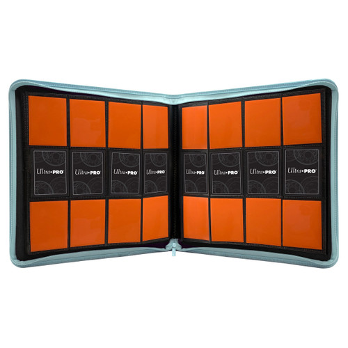Vivid 12-Pocket Zippered PRO-Binder: Light Blue