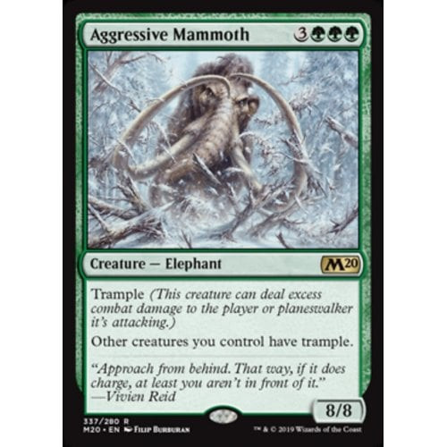 Aggressive Mammoth (Planeswalker Deck Card)