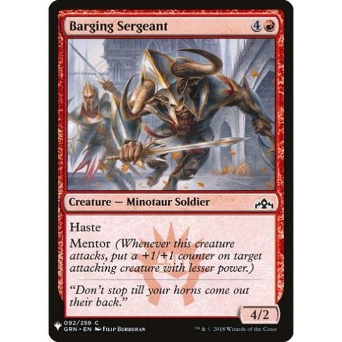 Barging Sergeant