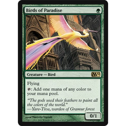 Birds of Paradise (foil) | Magic 2012 Core Set