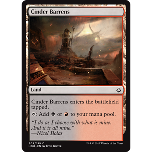 Cinder Barrens (Planeswalker Deck Card) | Hour of Devastation