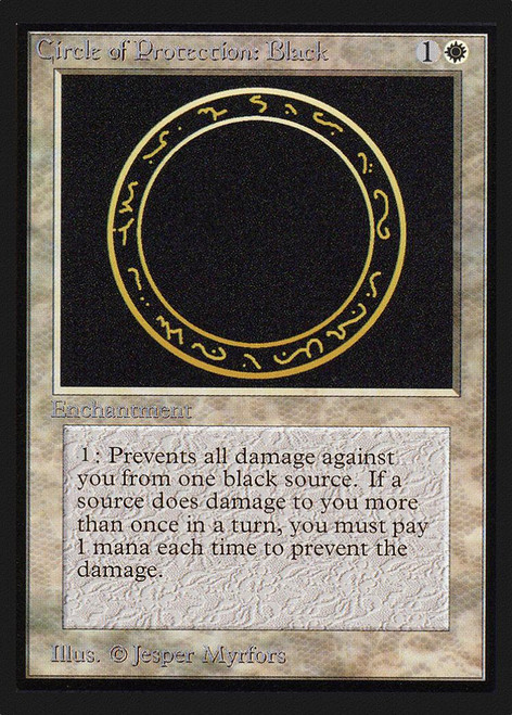 Circle of Protection: Black (Not Tournament Legal)
