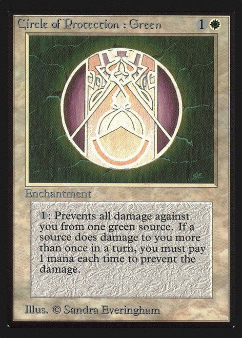Circle of Protection: Green (Not Tournament Legal)