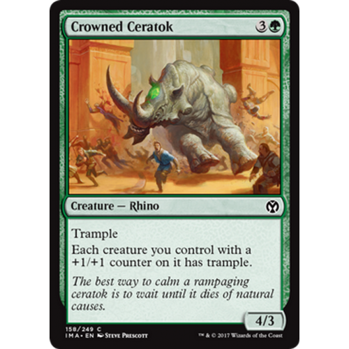 Crowned Ceratok (Foil) | Iconic Masters