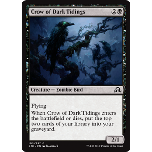 Crow of Dark Tidings (foil) | Shadows Over Innistrad