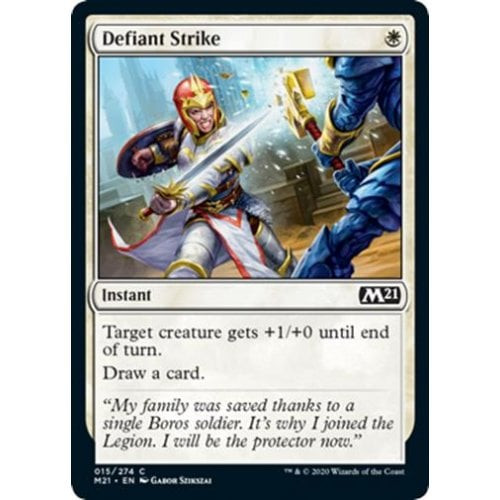 Defiant Strike (foil) | Core Set 2021