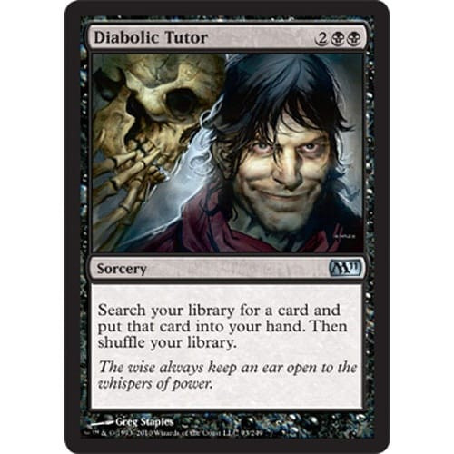 Diabolic Tutor  (foil) | Magic 2011 Core Set