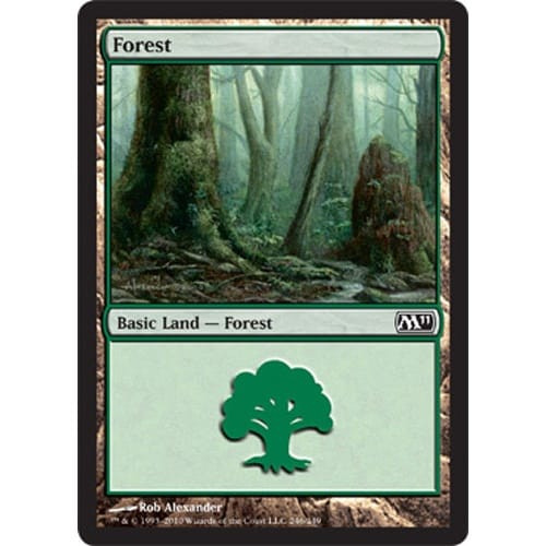 Forest  (#246) (foil) | Magic 2011 Core Set