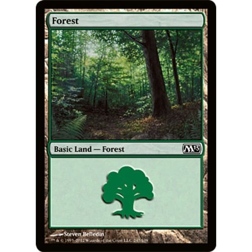 Forest (#247) (foil) | Magic 2013 Core Set