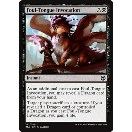 Foul-Tongue Invocation (Foil) | Iconic Masters