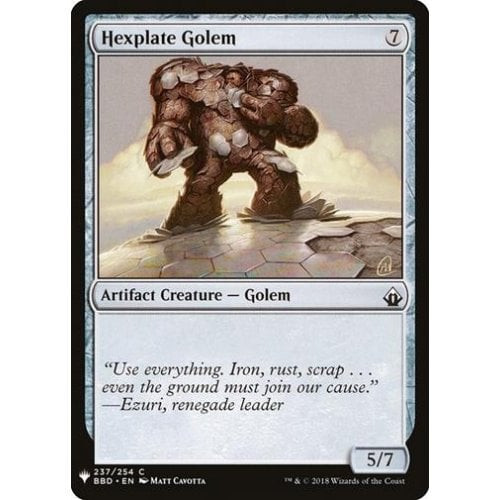 Hexplate Golem
