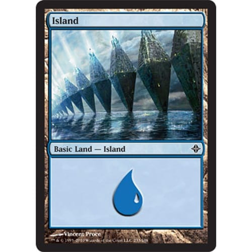 Island (#233) (foil) | Rise of the Eldrazi