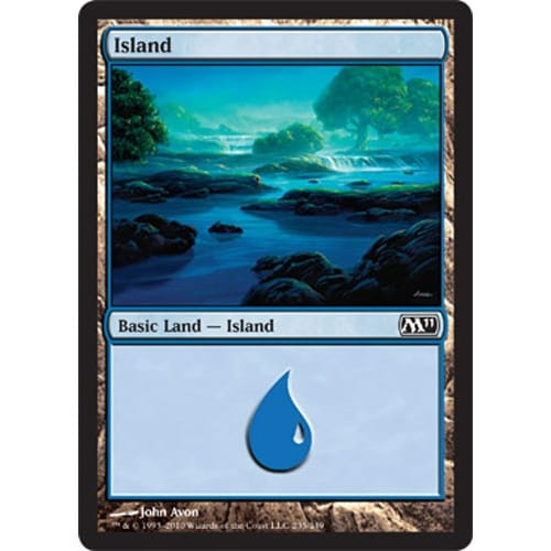 Island  (#235) (foil) | Magic 2011 Core Set