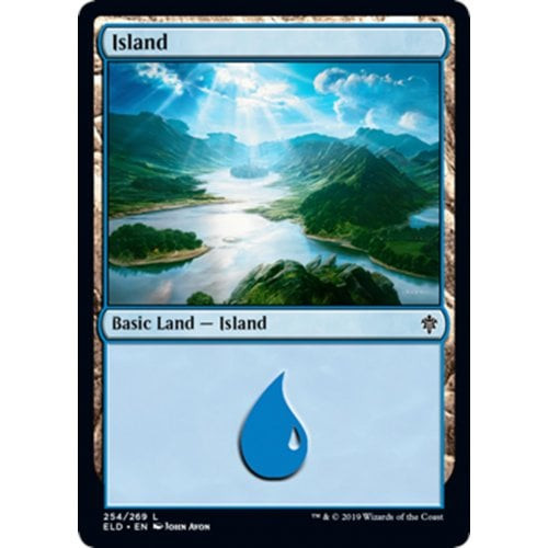 Island (#254) (foil) | Throne of Eldraine