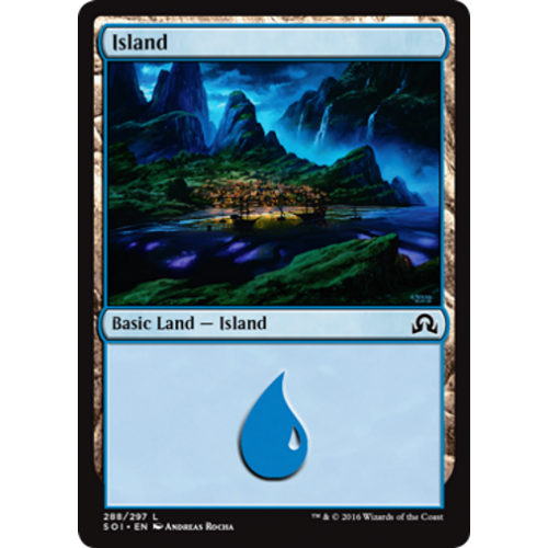 Island (#288) (foil) | Shadows Over Innistrad