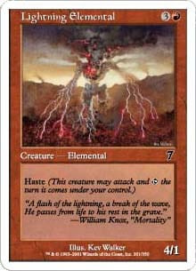 Lightning Elemental (foil)