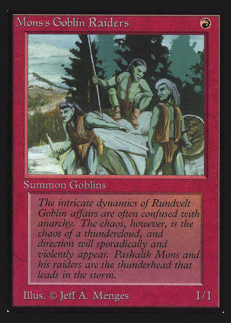 Mons's Goblin Raiders (Not Tournament Legal)