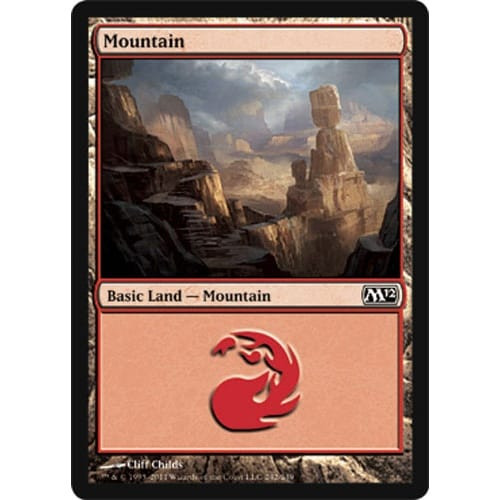 Mountain (#242) (foil) | Magic 2012 Core Set